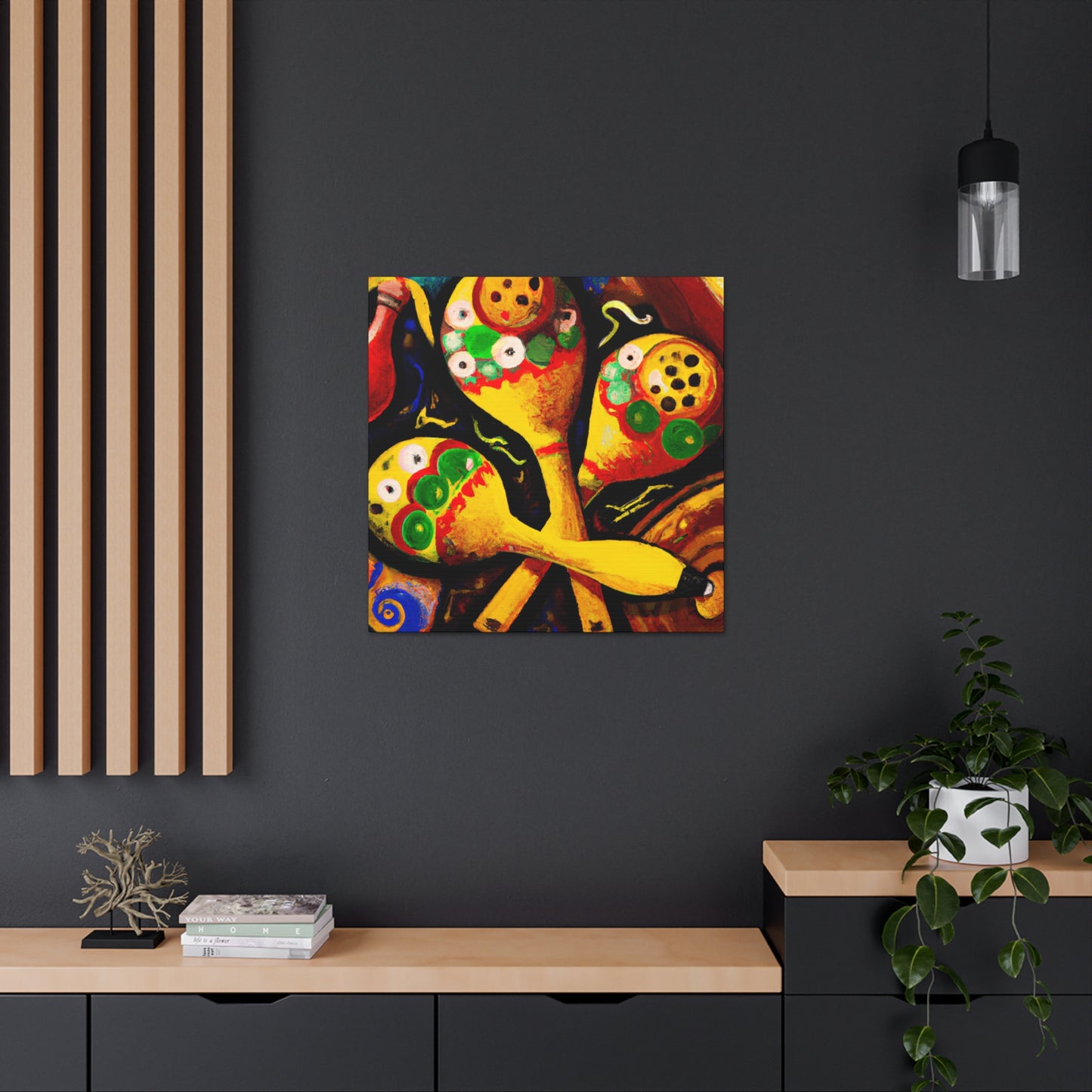 Mariachi's Joyful Maracas - Canvas