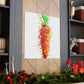 Carrots in Pointillism - Canvas