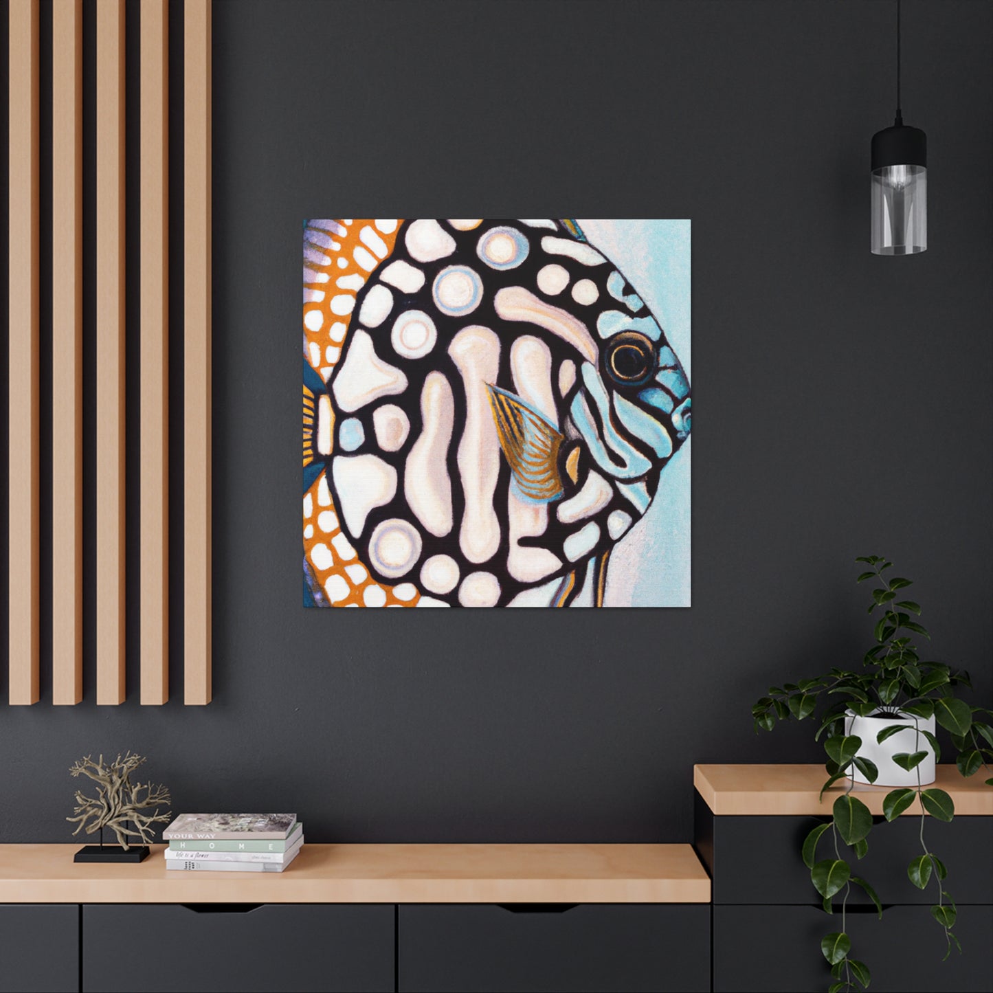 "Discus in Motion Deco" - Canvas