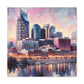 "Nashville's Vibrant Melodies" - Canvas