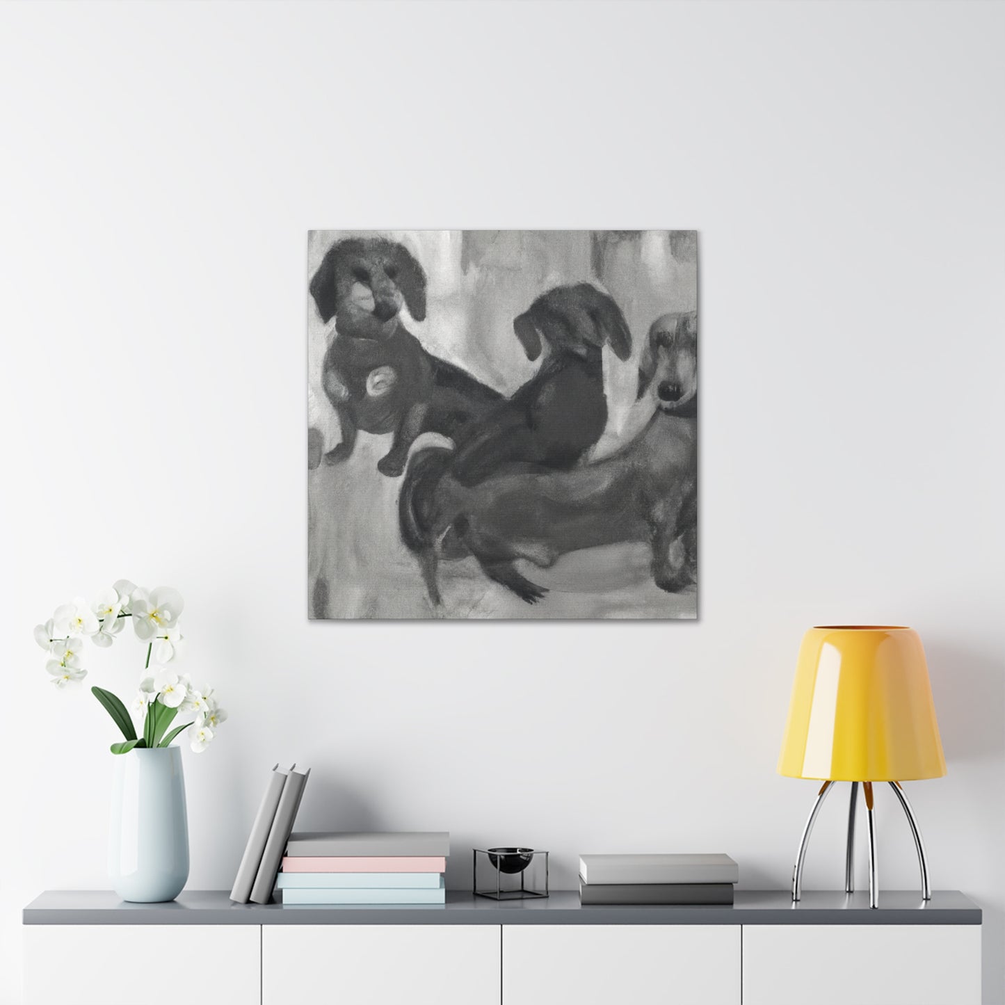 "Dachshund in the Sunlight" - Canvas