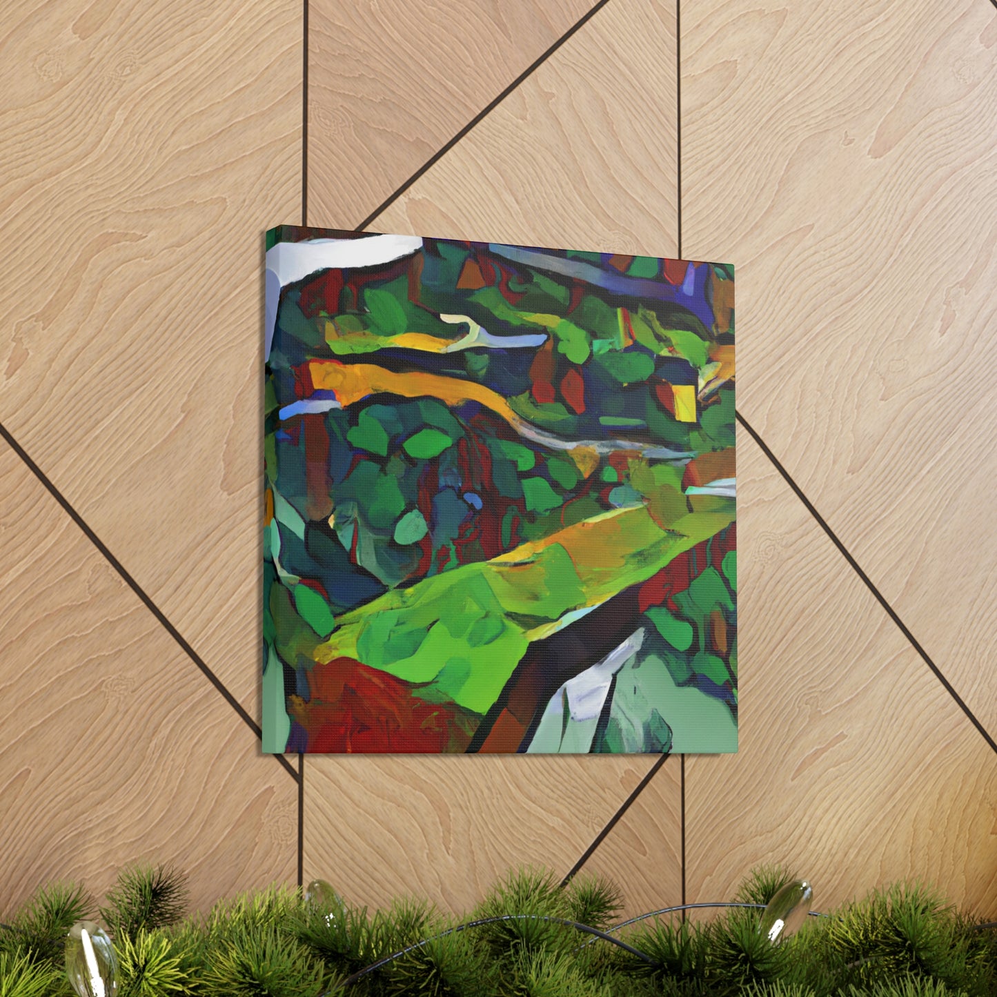 Forest Hues Ablaze - Canvas