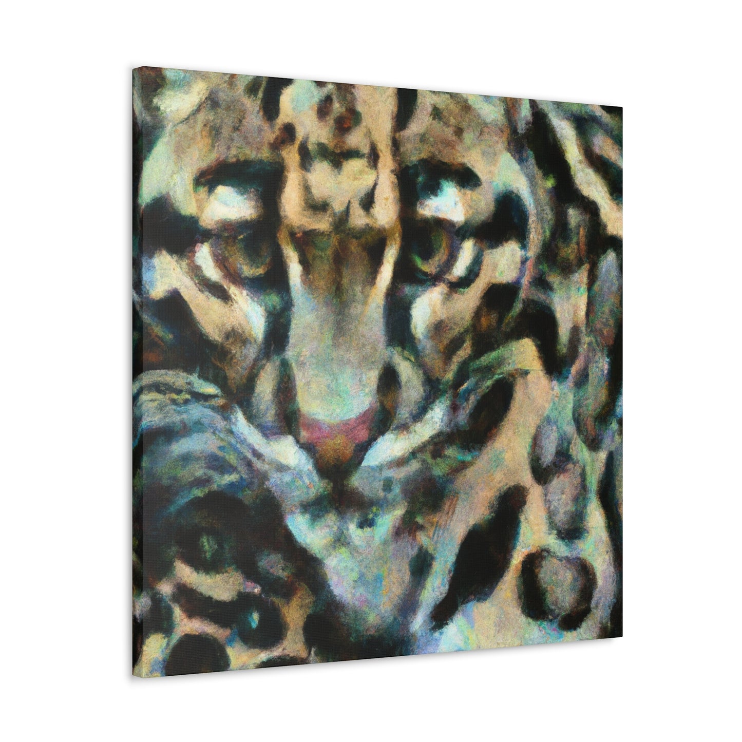 Clouded Leopard Impressionism - Canvas