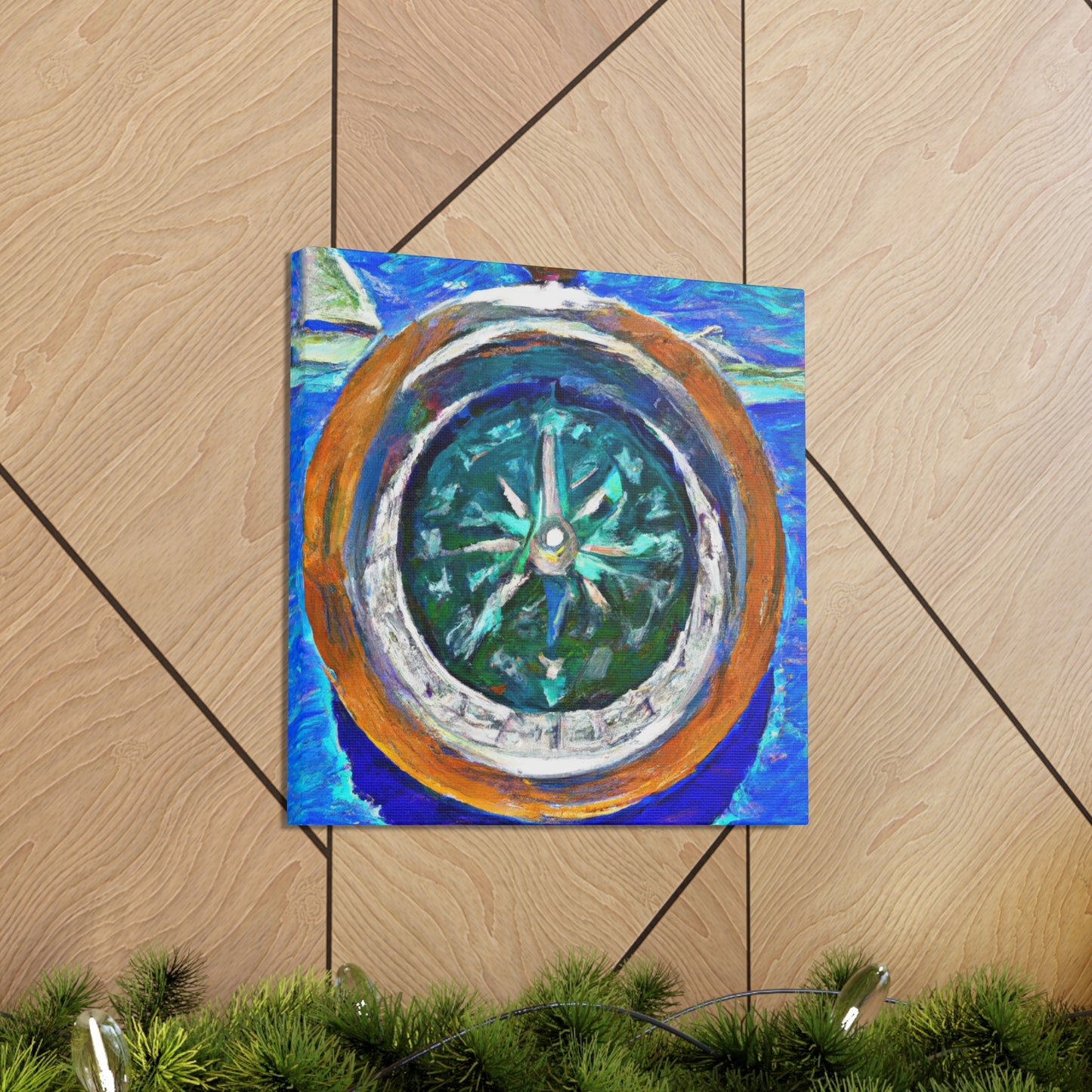 "Compass and Impressionism" - Canvas