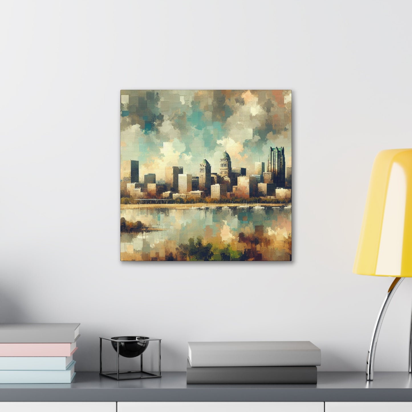 "Cityscape Symphony: St. Louis" - Canvas