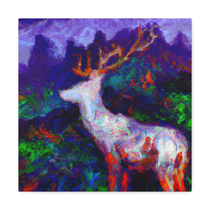 "Deer in the Forest" - Canvas