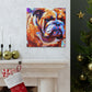 "Bulldog in Impressionism" - Canvas