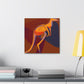 Kangaroo In Art Deco - Canvas