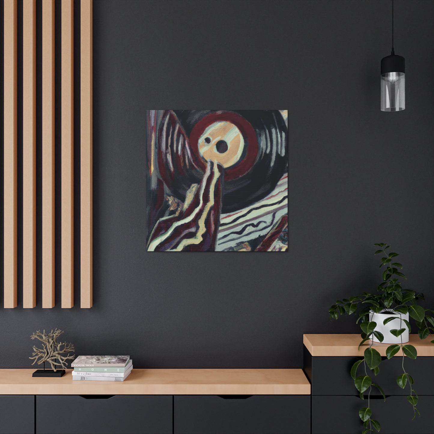 Vinyl Records Symphony - Canvas