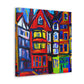 "Tudor Pop Fauvism" - Canvas