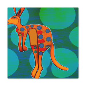 Kangaroo in Abstract - Canvas