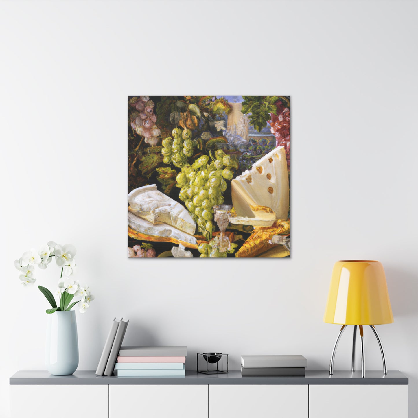 Cheese and Grapes Abound - Canvas