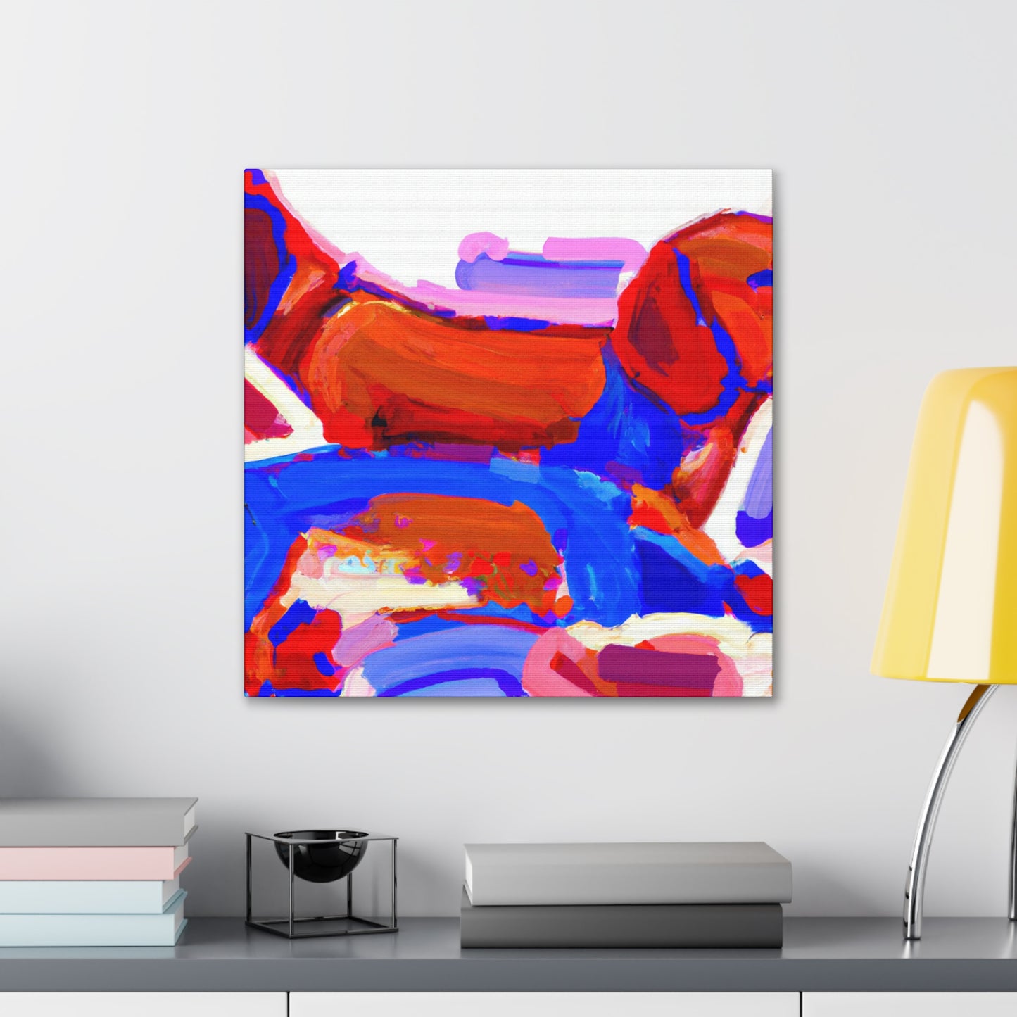 "Dachshund on Canvas" - Canvas