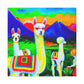 Alpaca In Dreamsland - Canvas