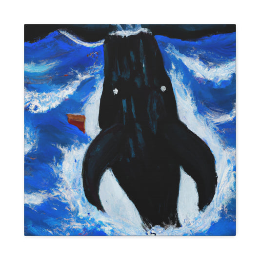 "Whale in Expressionism" - Canvas