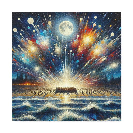 Midnight Coastal Revelry - Canvas