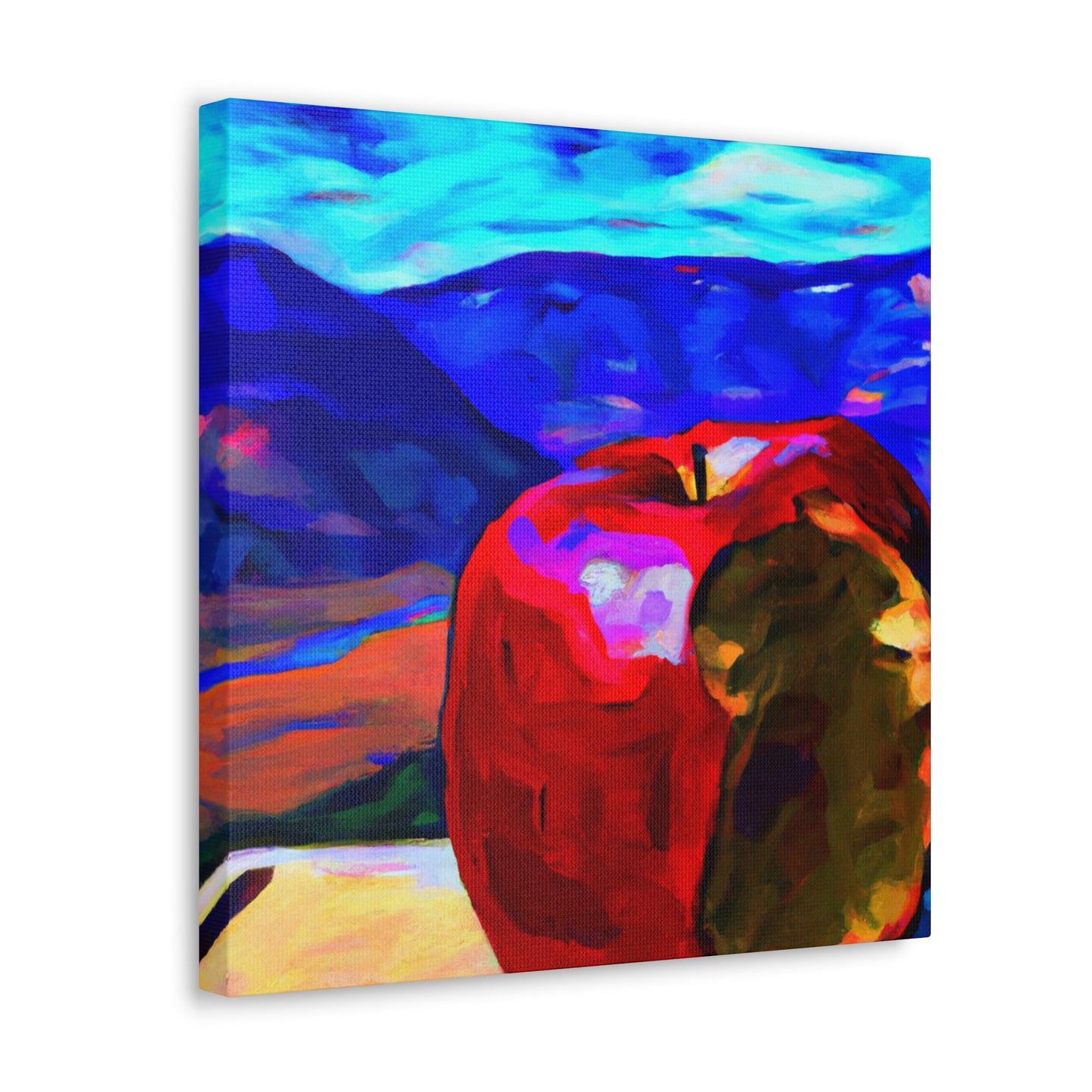 Apple Pop Reflection - Canvas