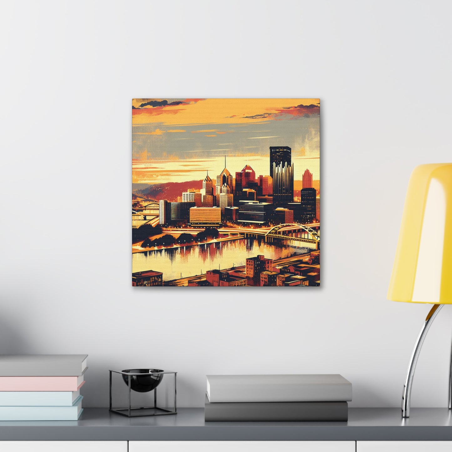 Steel City Dreamscape Dawn - Canvas