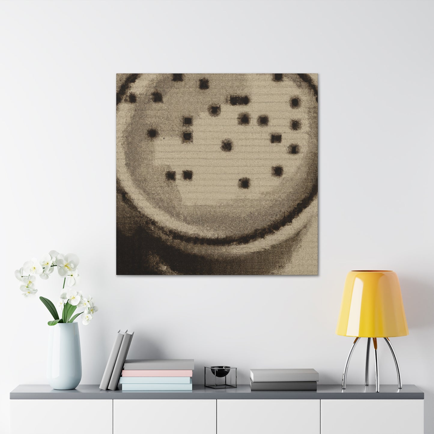 Cappucino Pointillism Dream - Canvas