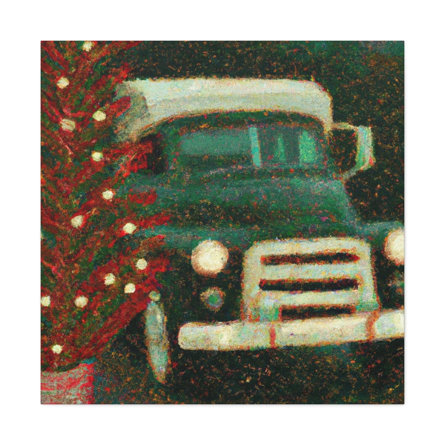 Vintage Christmas Tree Deliveries - Canvas