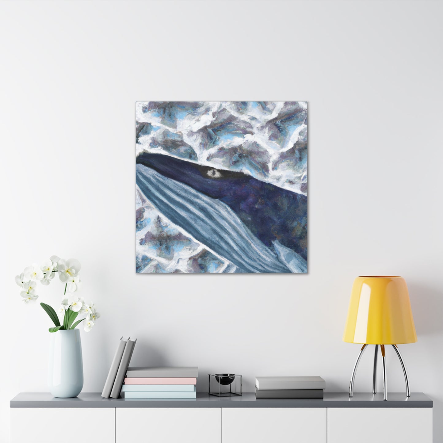 "Bowhead Whale in Surrealism" - Canvas