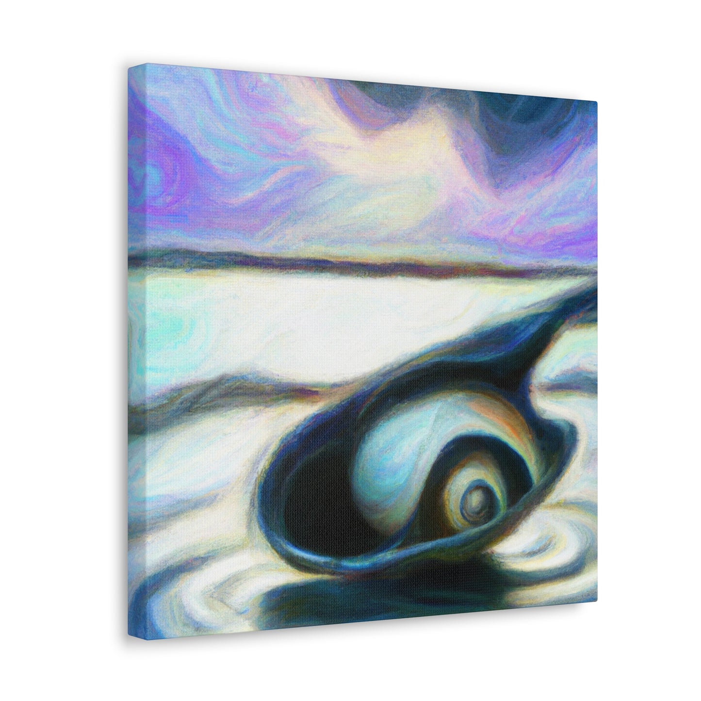 Clam Under Moonlight. - Canvas