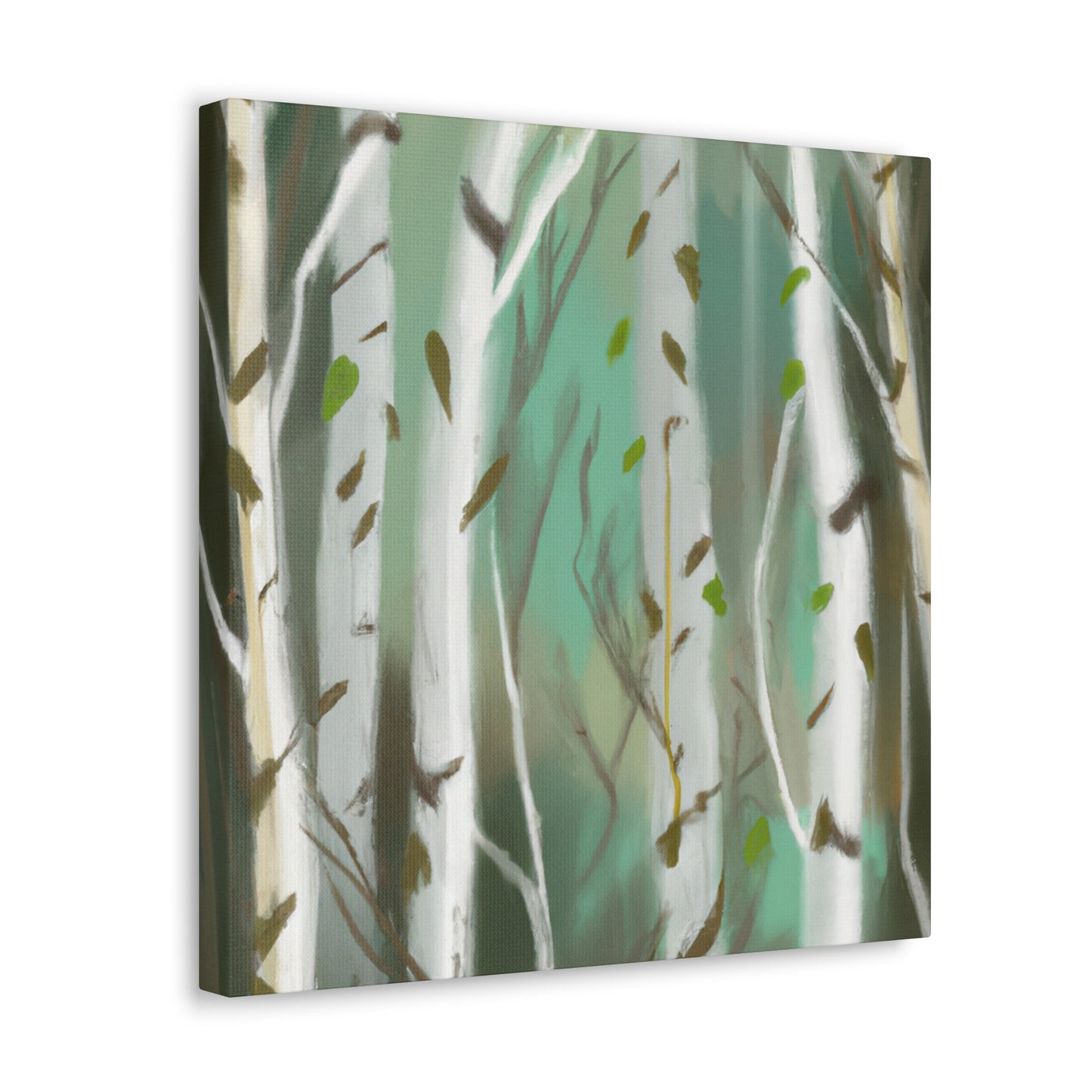 Birch in Winter Solace - Canvas