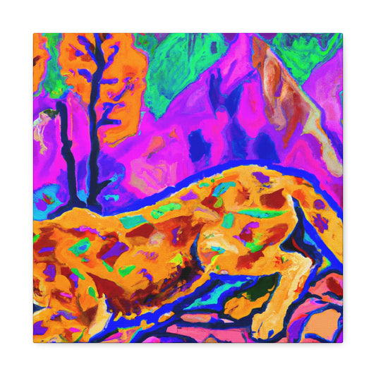 Cougar in Fauvism - Canvas