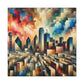 "Whirling Metropolis Vibrations" - Canvas