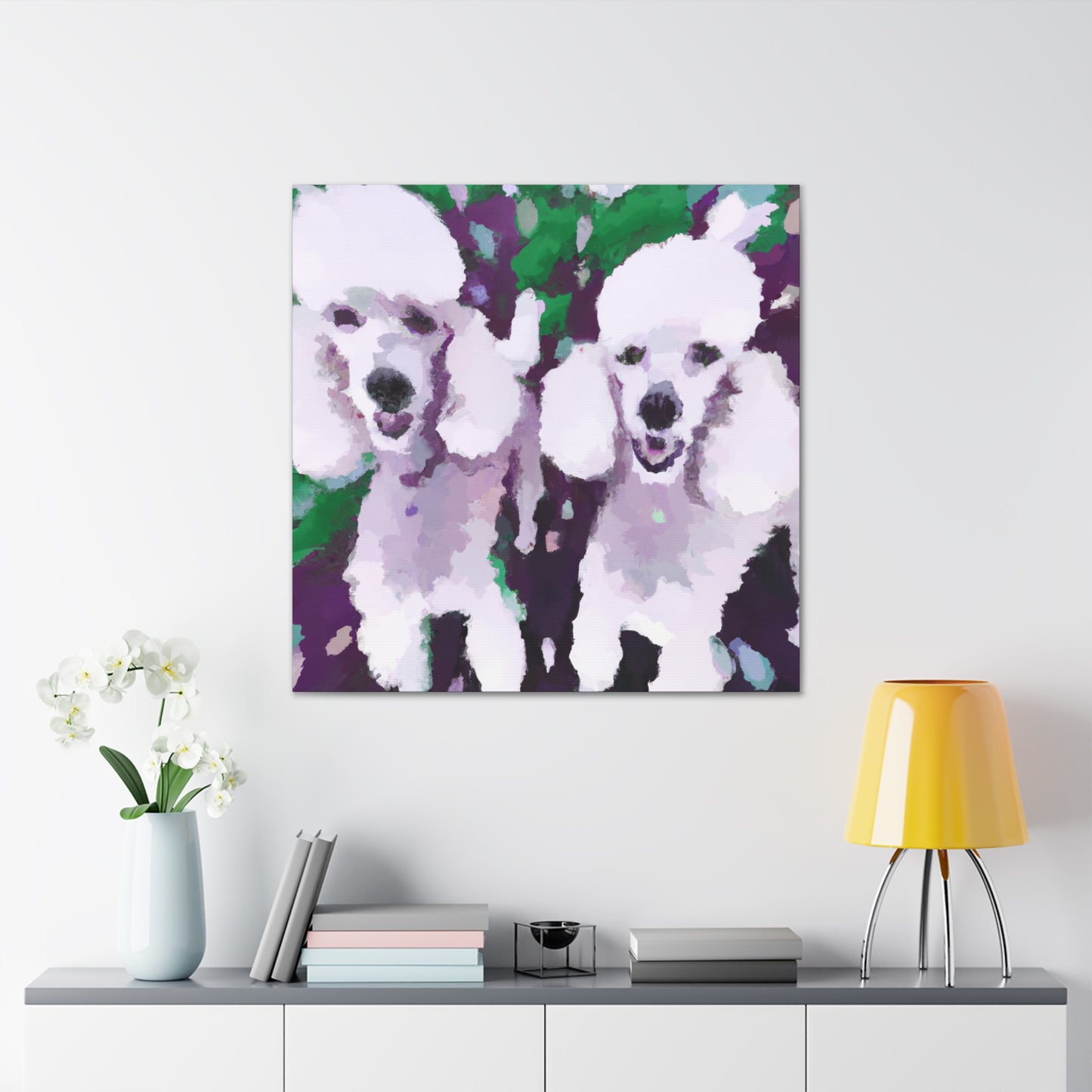 Poodle in Impressionism - Canvas