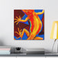 "Fanciful Frilled Lizard" - Canvas