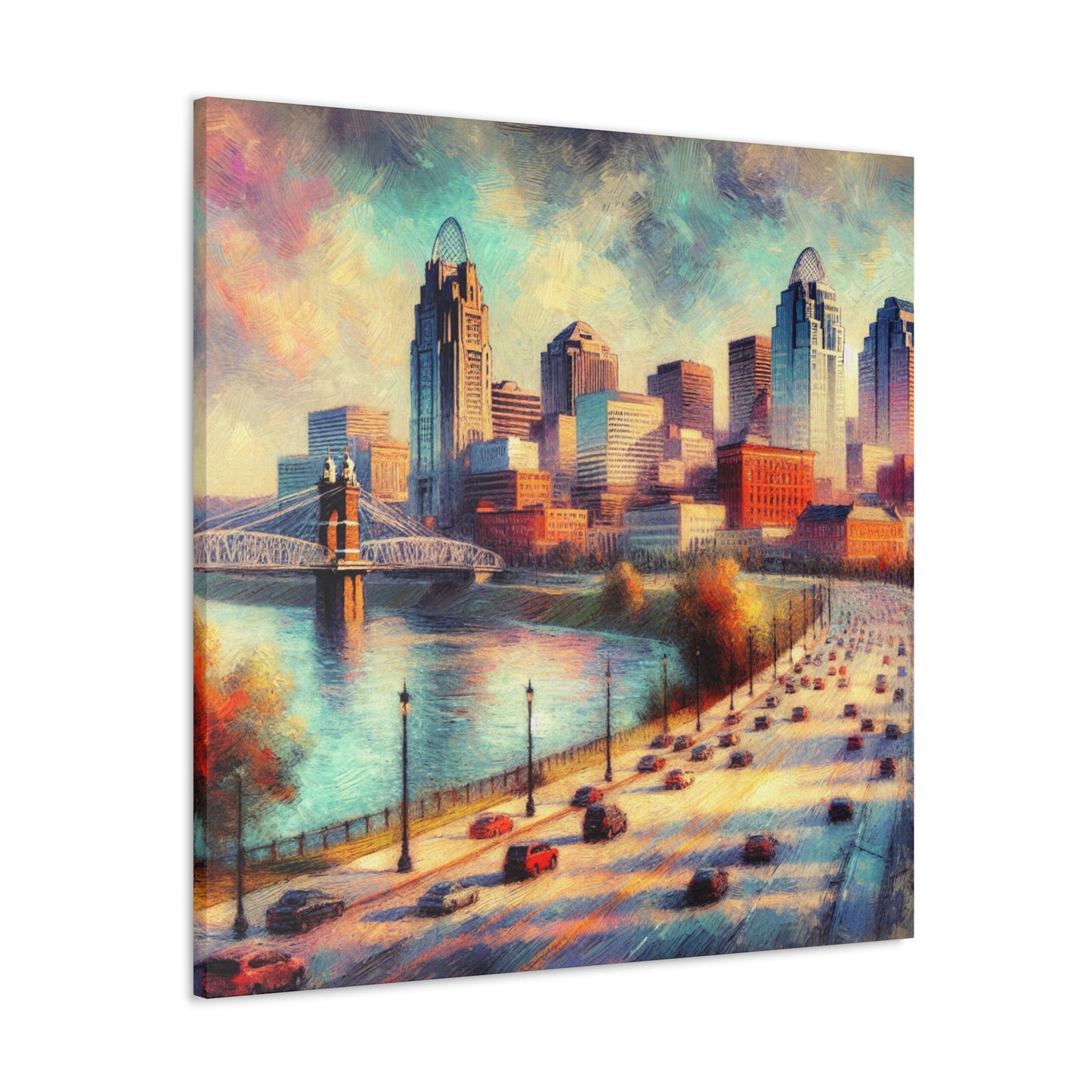 "Charming Cincinnati Delight" - Canvas