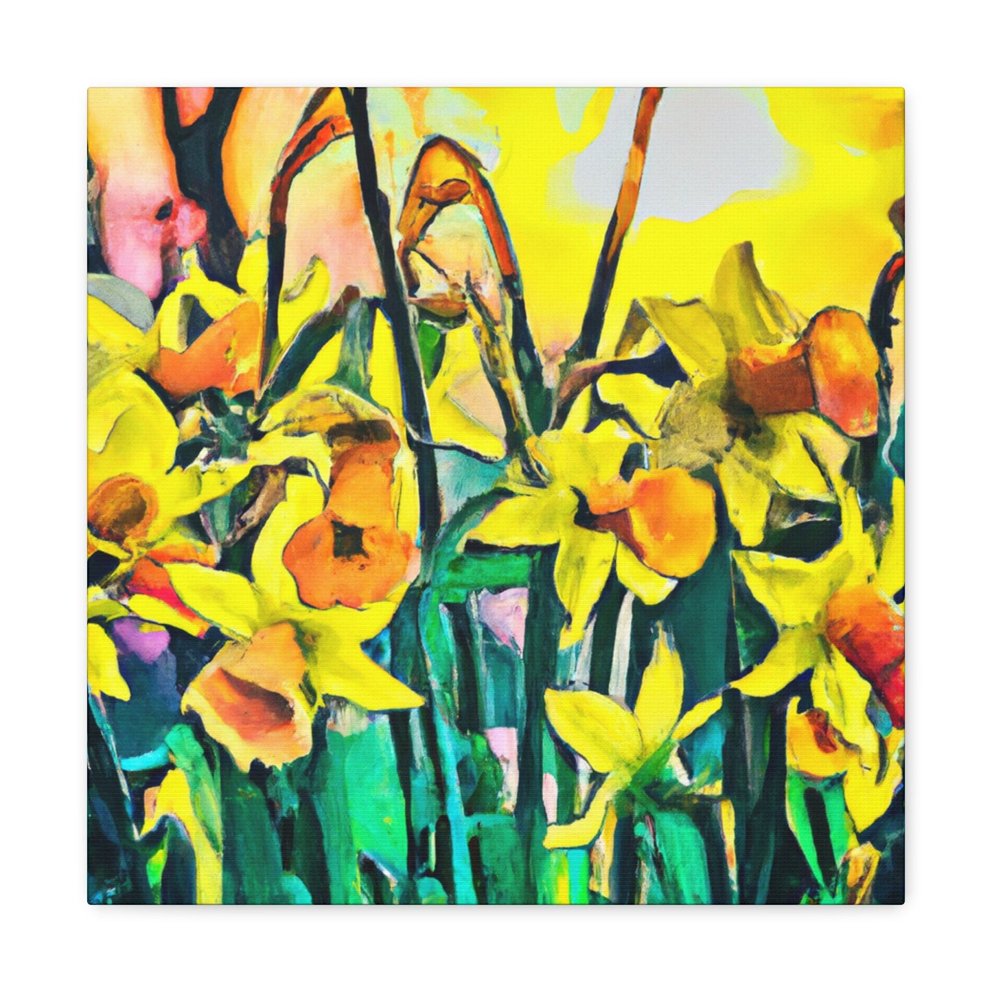 "A Bursting Daffodil" - Canvas