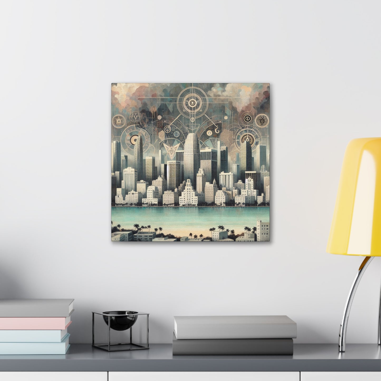 "Sunset Serenade Miami" - Canvas