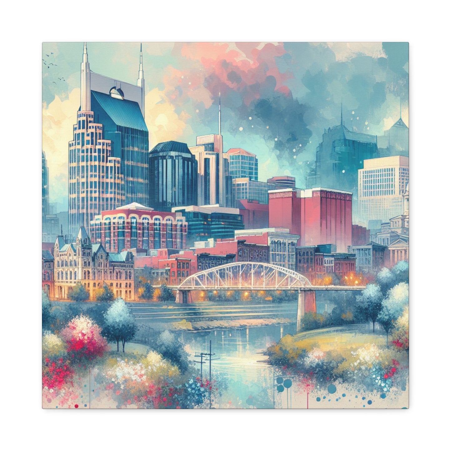 "Melodic City Symphony" - Canvas