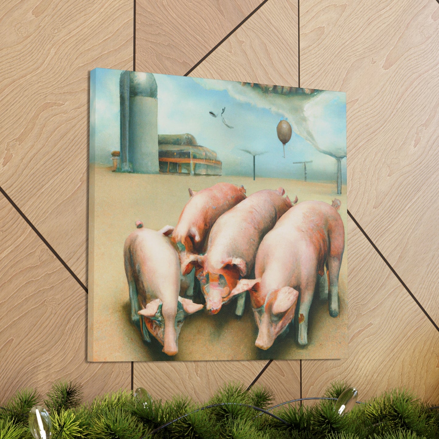 Pig in Levitation - Canvas