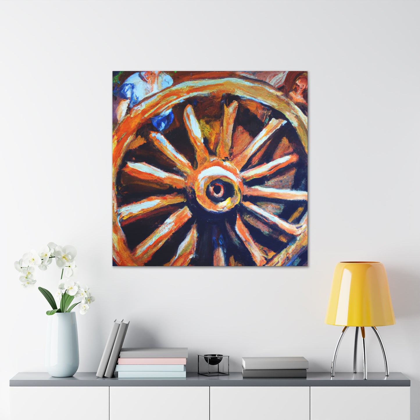 "Wheel of Colorful Dreams" - Canvas