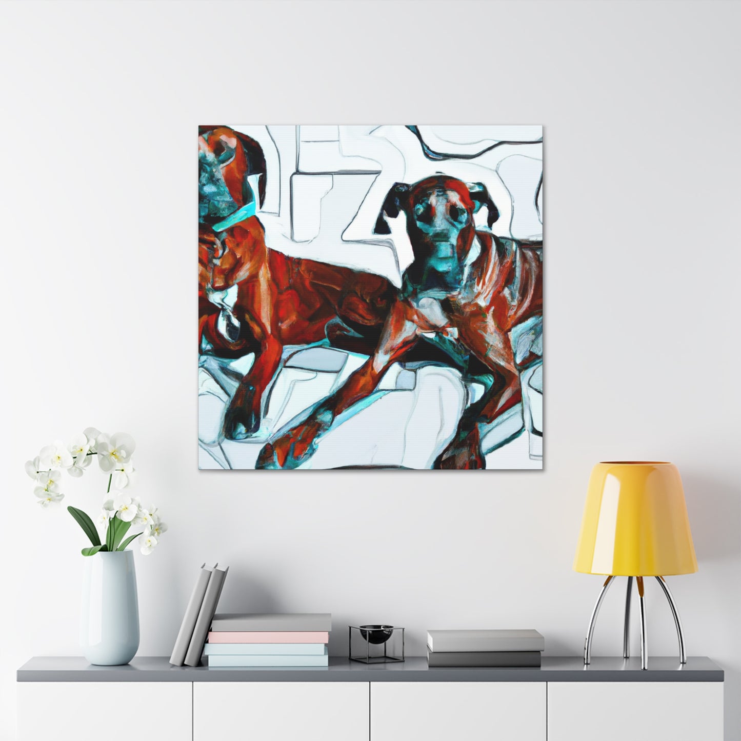 "Ridgeback in Expressionism" - Canvas