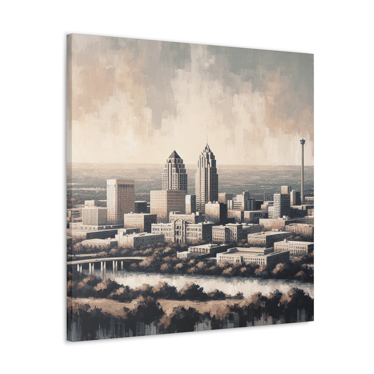 "Urban Serenity, San Antonio" - Canvas