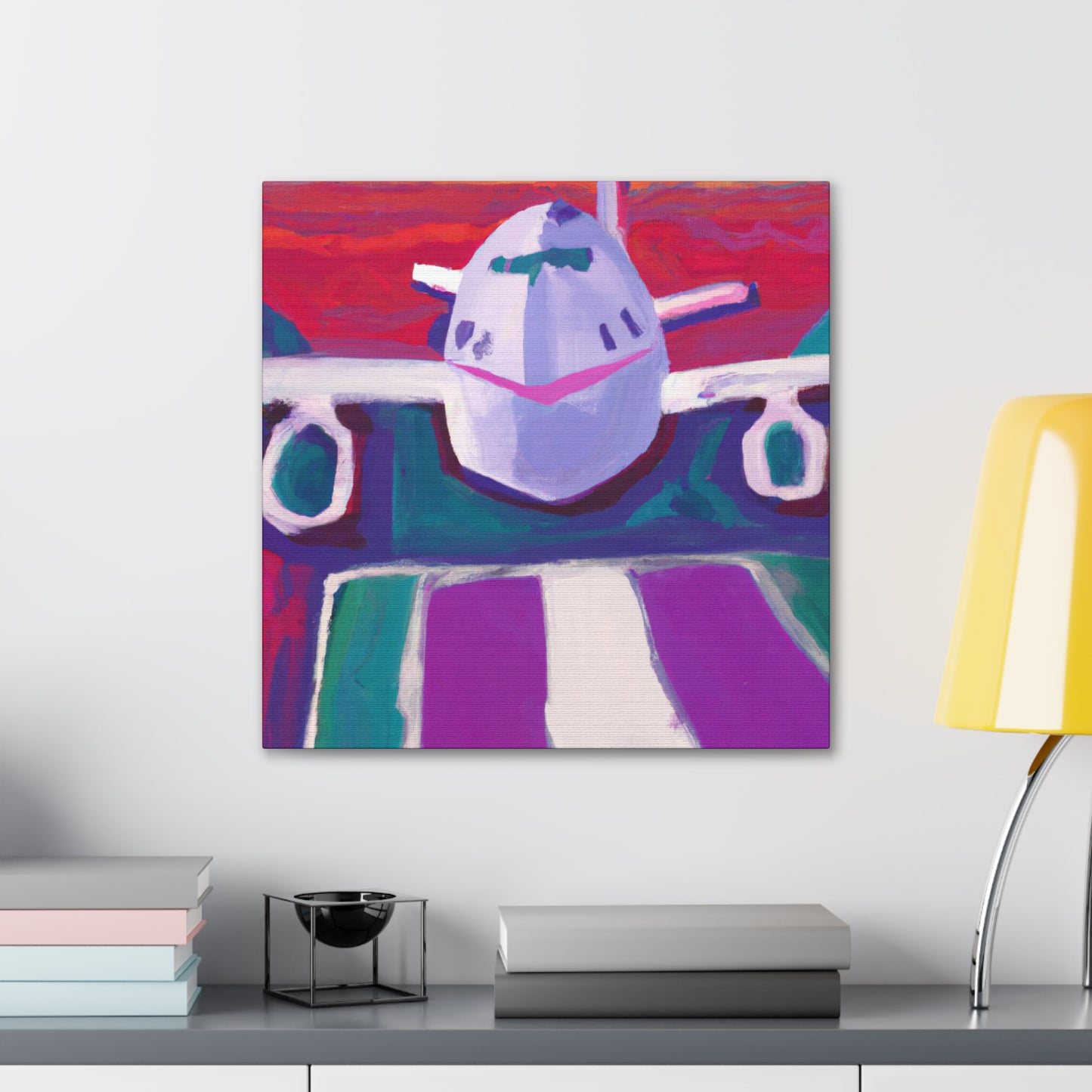 "Aerial Dreamscape Plane" - Canvas