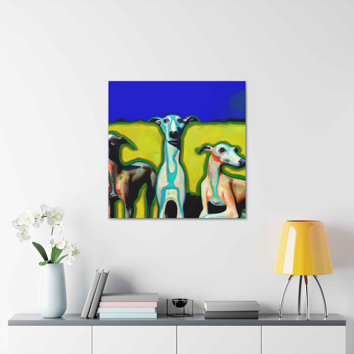 Greyhound of Surrealism - Canvas