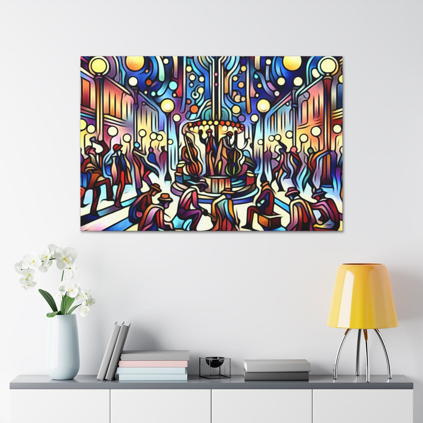 Enchanting Street Musicians - Canvas