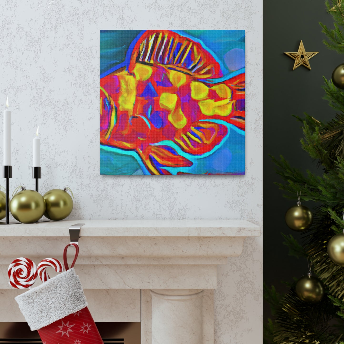 Rainbow Fish Reverie - Canvas