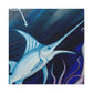 "Swimming Swordfish Splendor" - Canvas