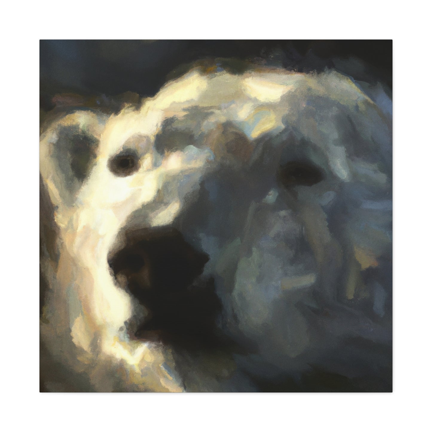 Polar Bear in Color - Canvas