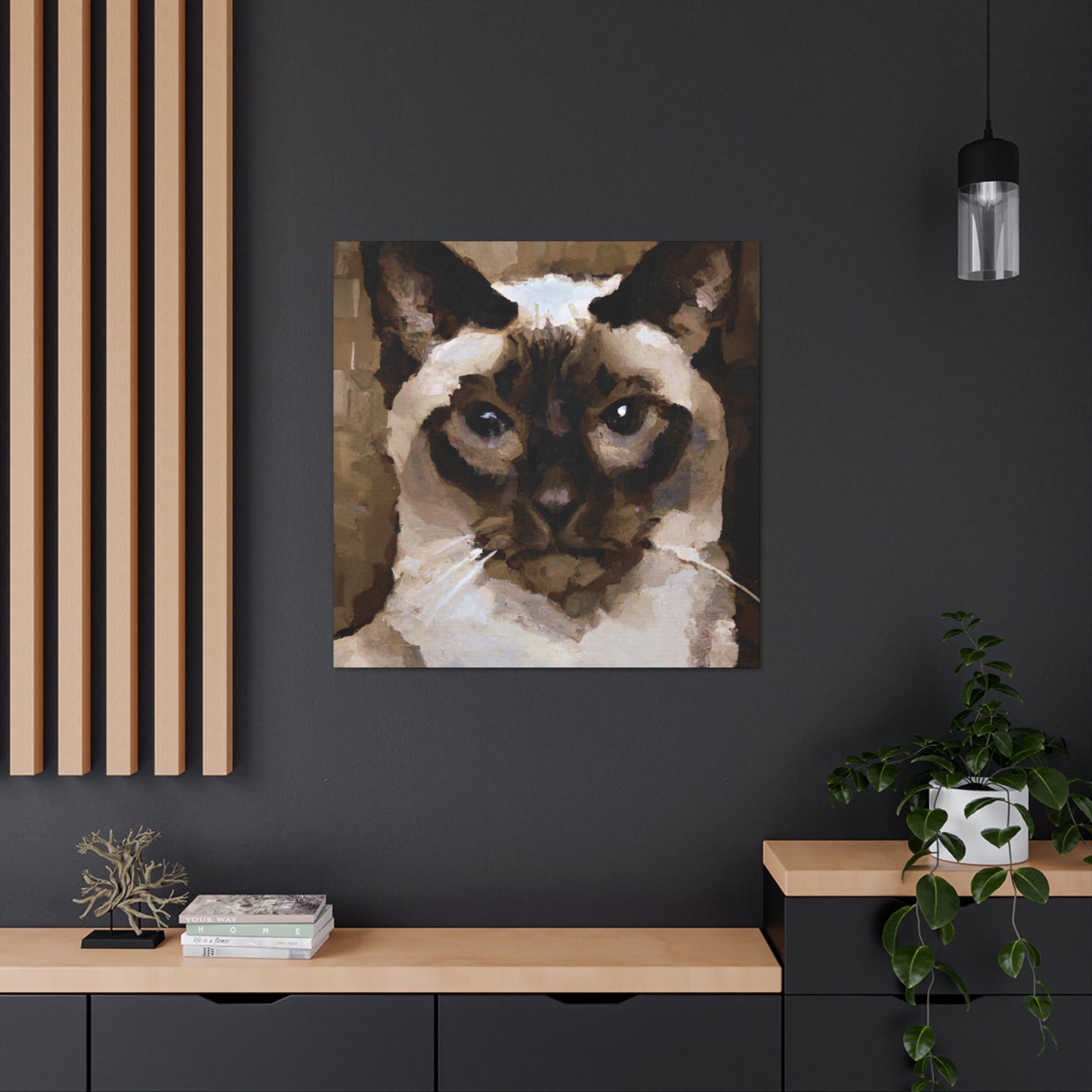 "Siamese at Sunset" - Canvas