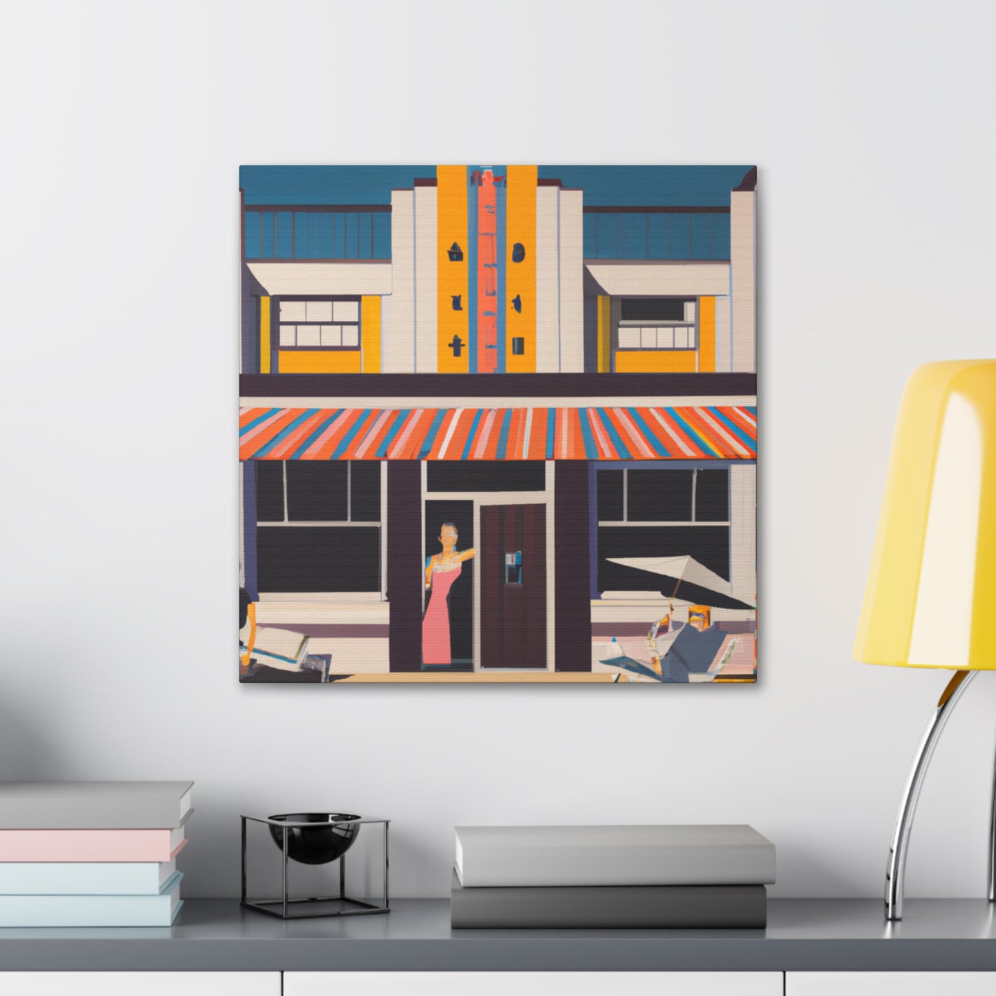 "Seaside Shops Splendor" - Canvas