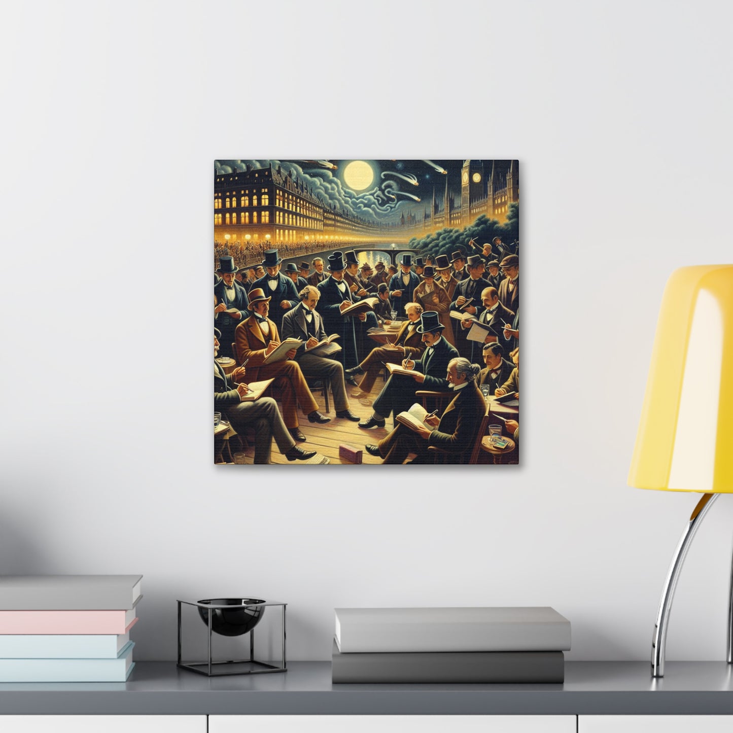 Midnight Literary Gathering - Canvas