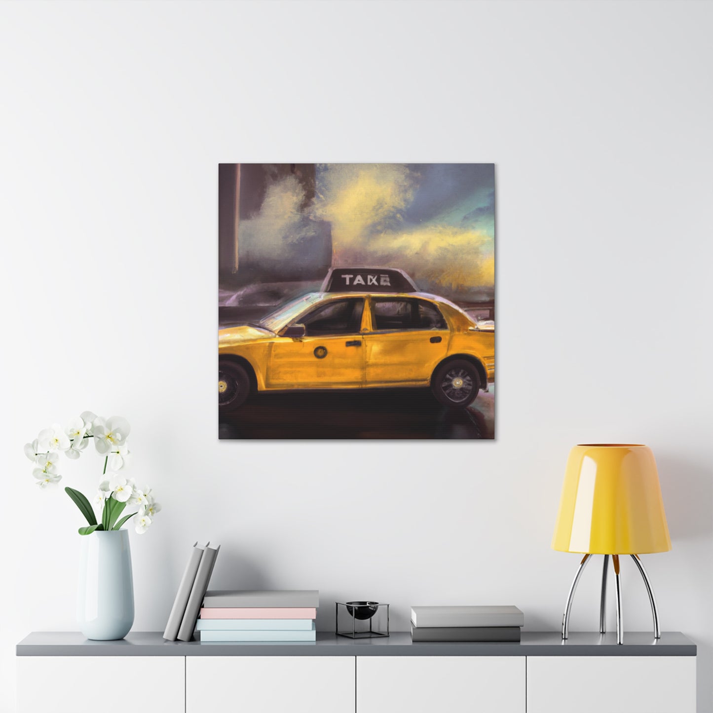 "Taxi Ride Downtown Blues" - Canvas