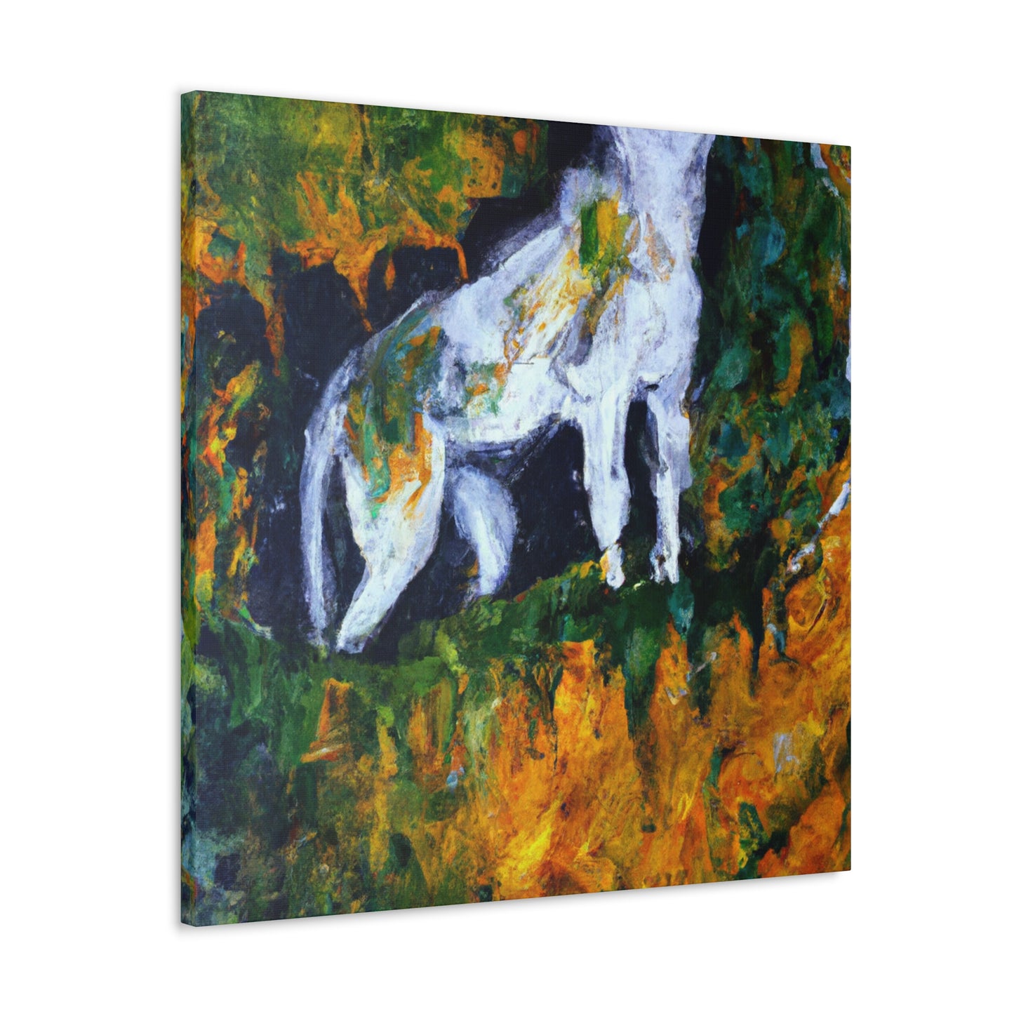 Lynx Among Abstracts - Canvas